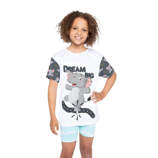 Dream Big Elephant Kids Sports Jersey (AOP) - Vkamian