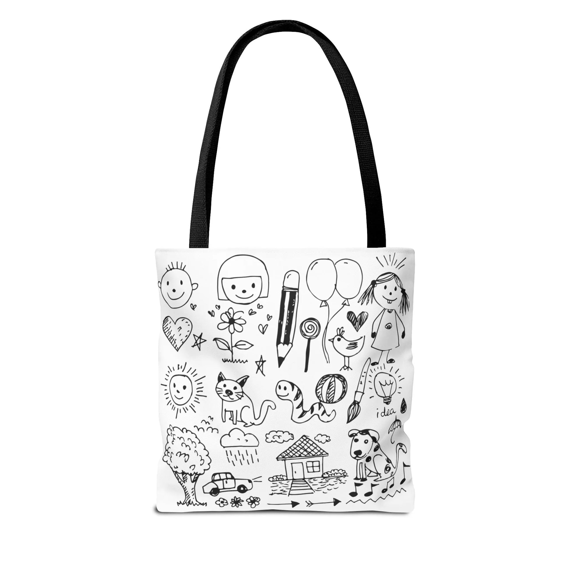 Children Hand Draw Tote Bag (AOP) - Vkamian