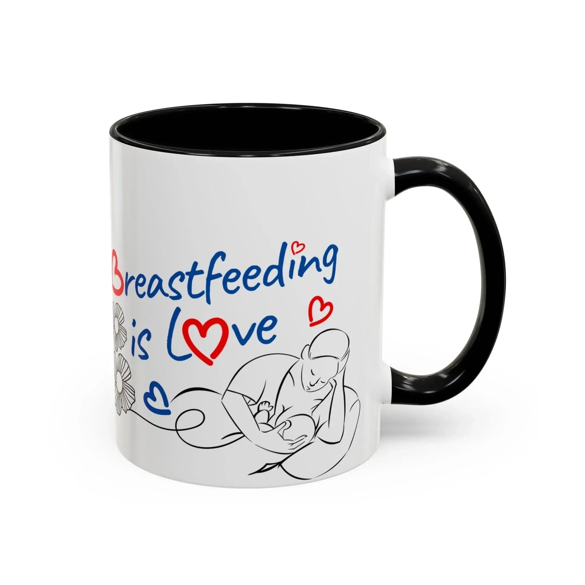 Love Breastfeeding Accent Coffee Mug (11, 15oz) - Vkamian