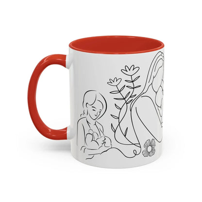 Love Breastfeeding Accent Coffee Mug (11, 15oz) - Vkamian