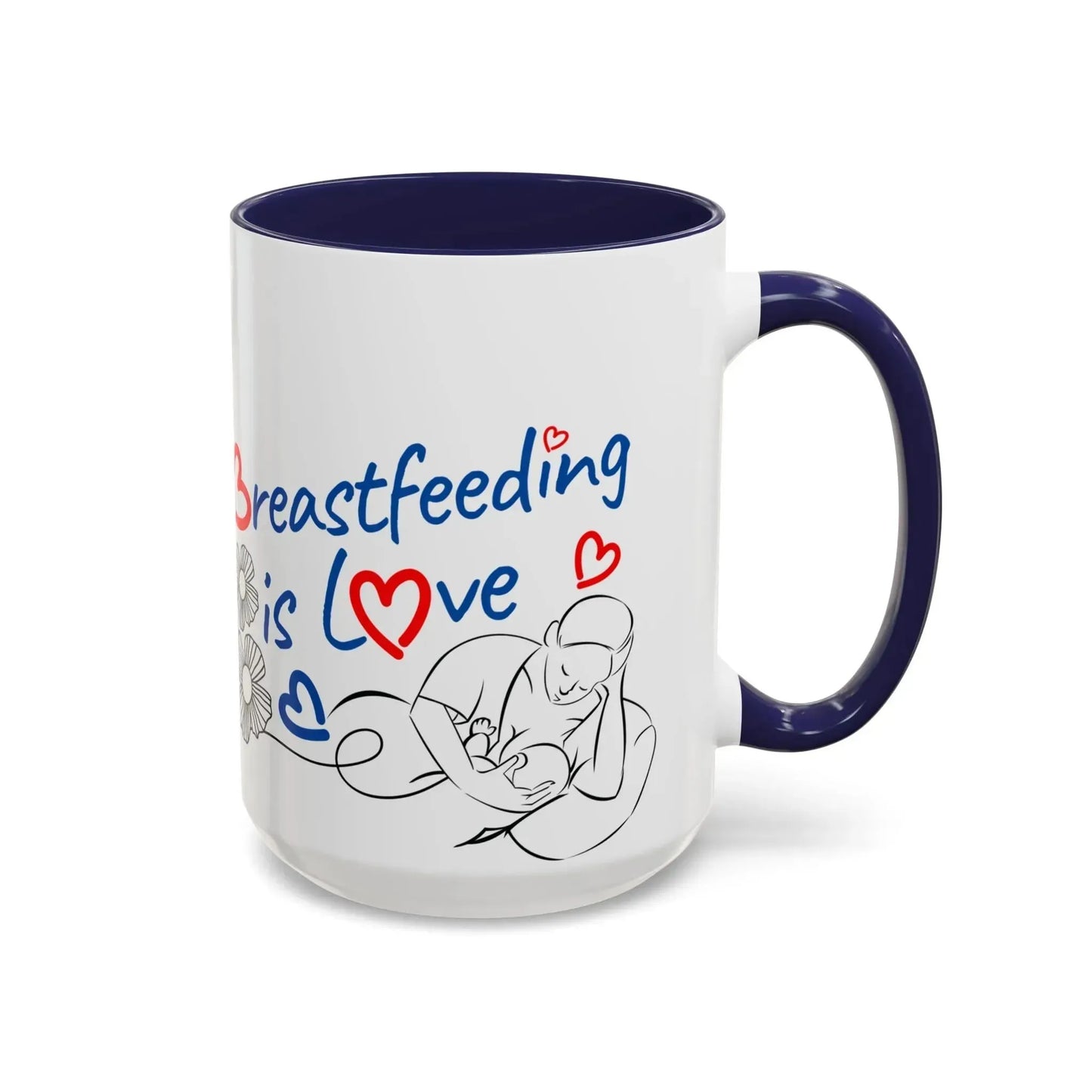 Love Breastfeeding Accent Coffee Mug (11, 15oz) - Vkamian