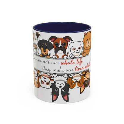 Funny Dogs Accent Coffee Mug (11, 15oz) - Vkamian