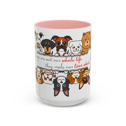 Funny Dogs Accent Coffee Mug (11, 15oz) - Vkamian