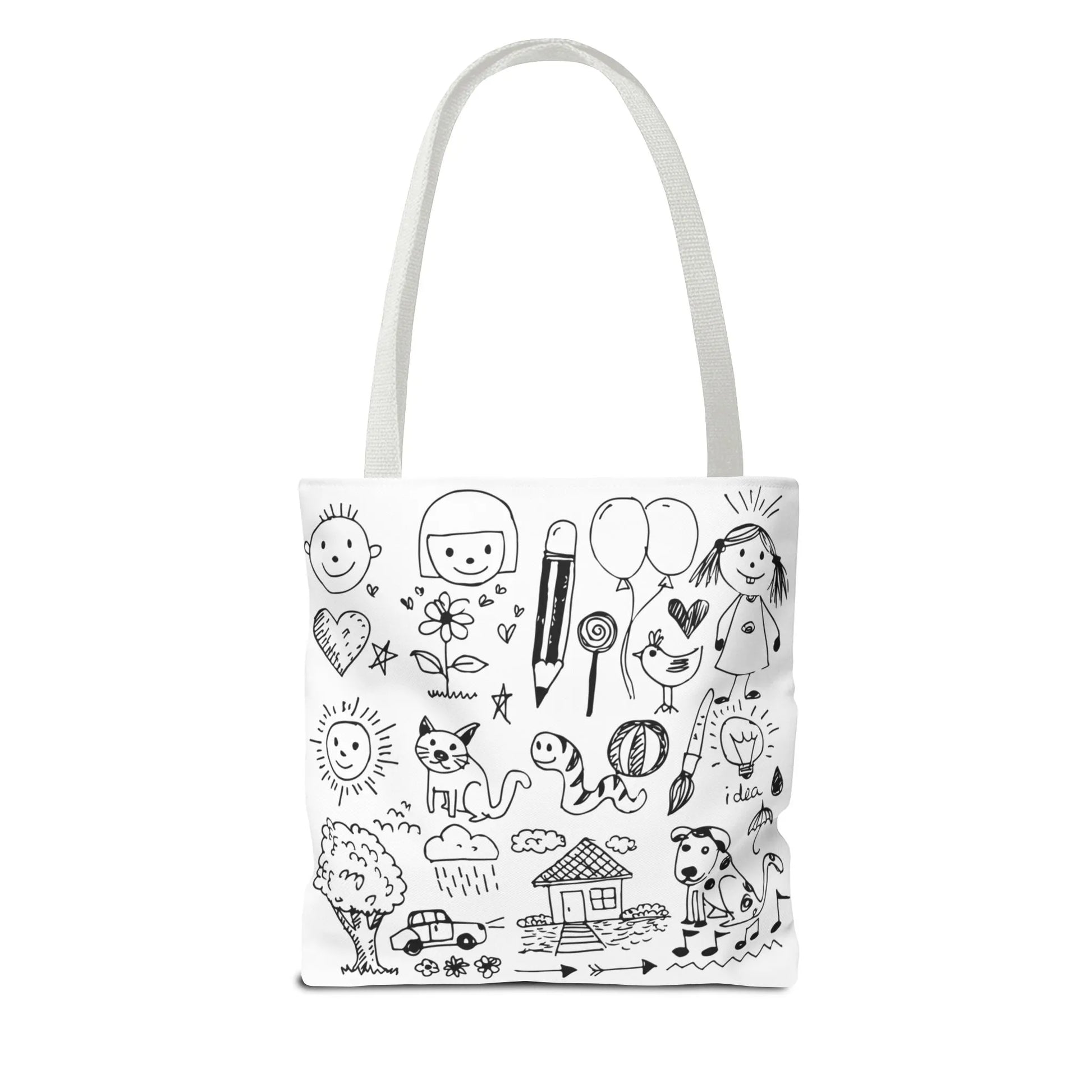 Children Hand Draw Tote Bag (AOP) - Vkamian