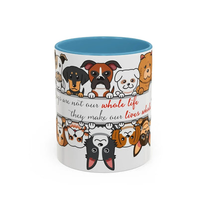 Funny Dogs Accent Coffee Mug (11, 15oz) - Vkamian