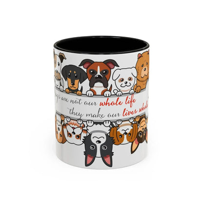 Funny Dogs Accent Coffee Mug (11, 15oz) - Vkamian