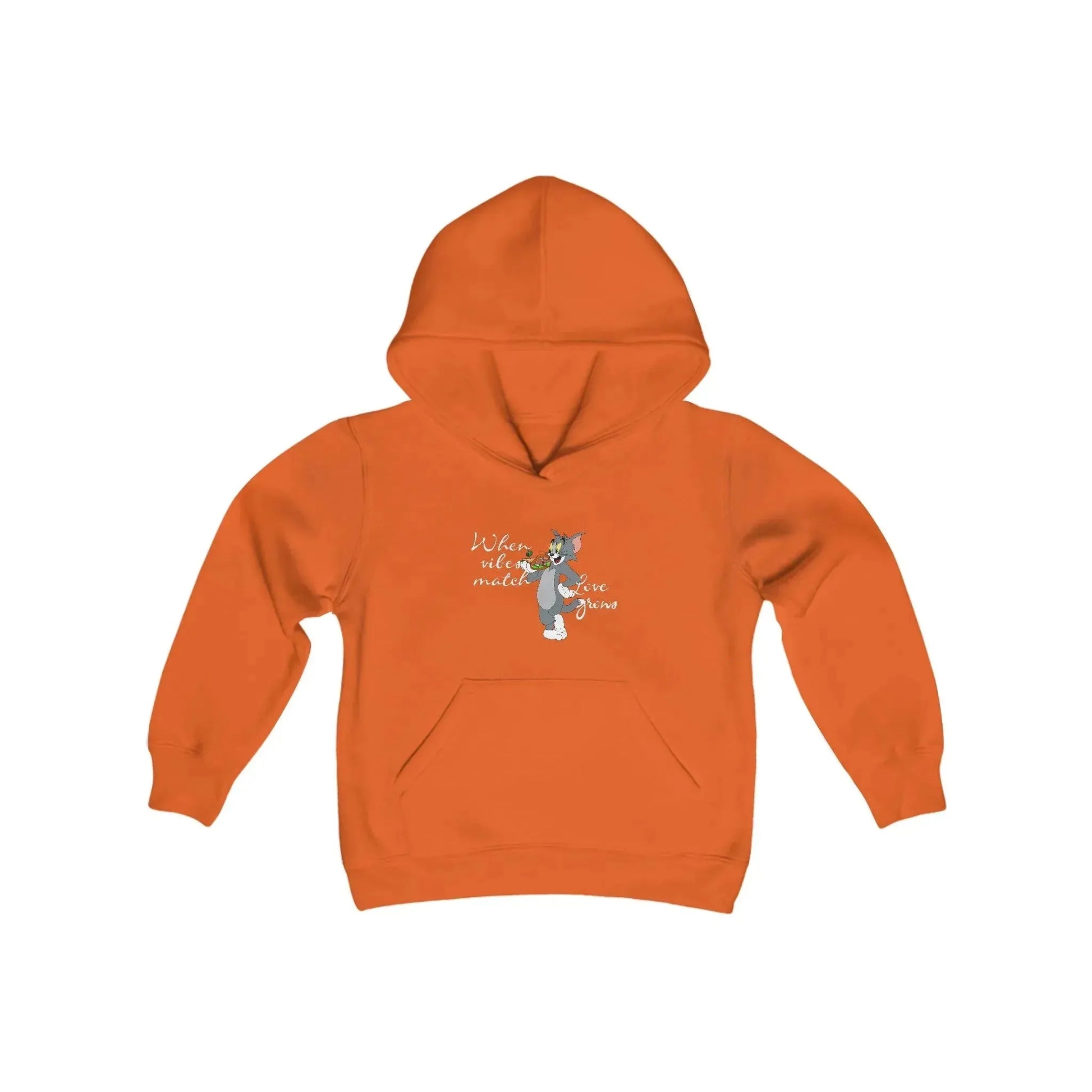 Tom And Jerry Friendship Youth Heavy Blend Hooded Sweatshirt - Vkamian