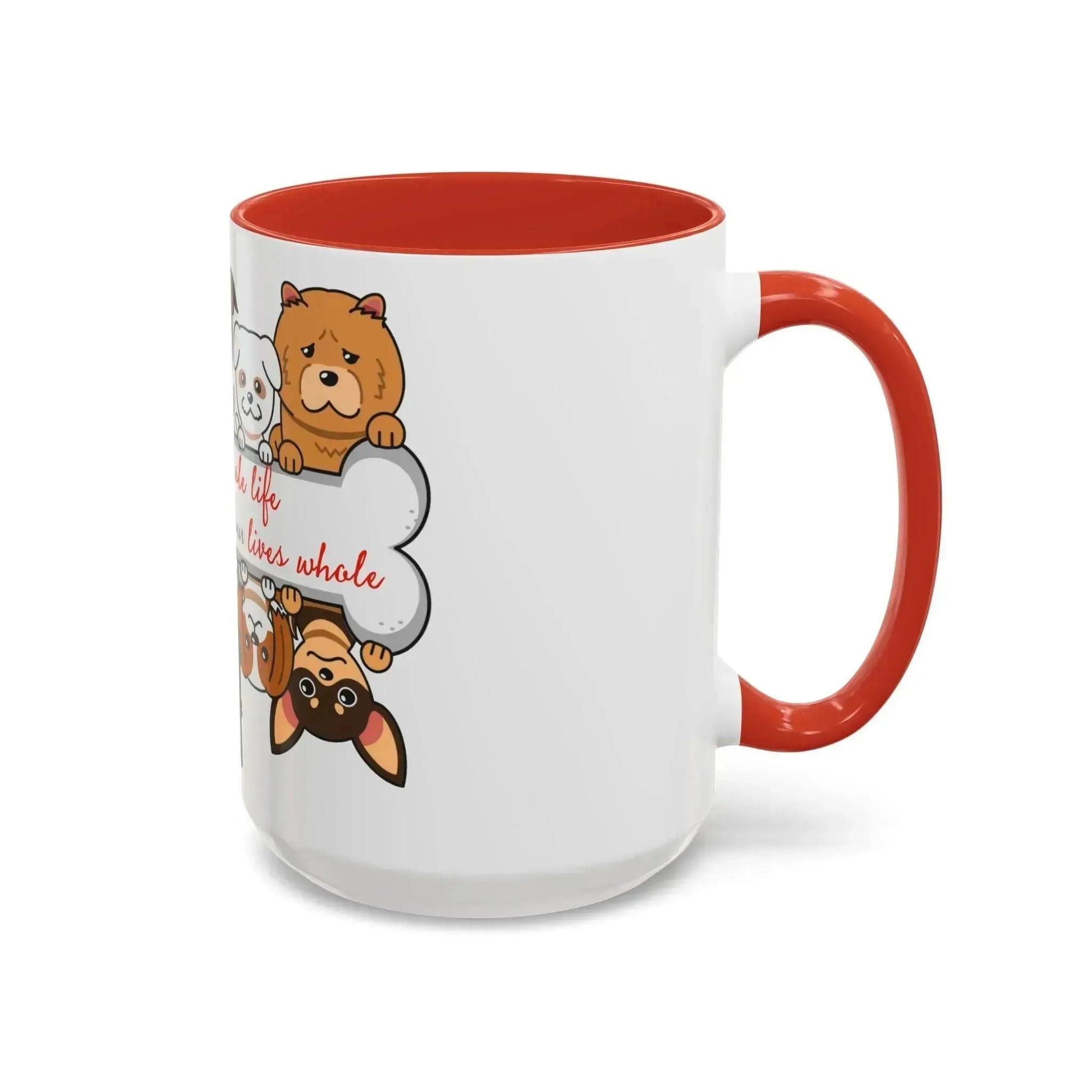 Funny Dogs Accent Coffee Mug (11, 15oz) - Vkamian