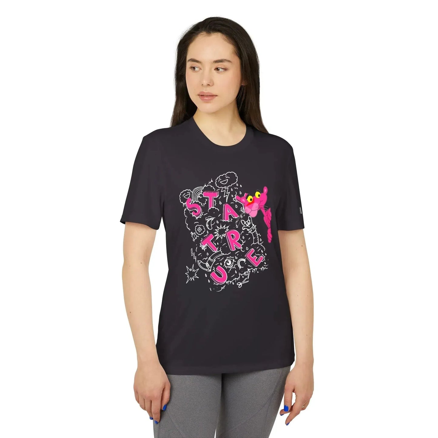 Funny Pink Panther Adidas® Unisex Sport T-shirt - Vkamian