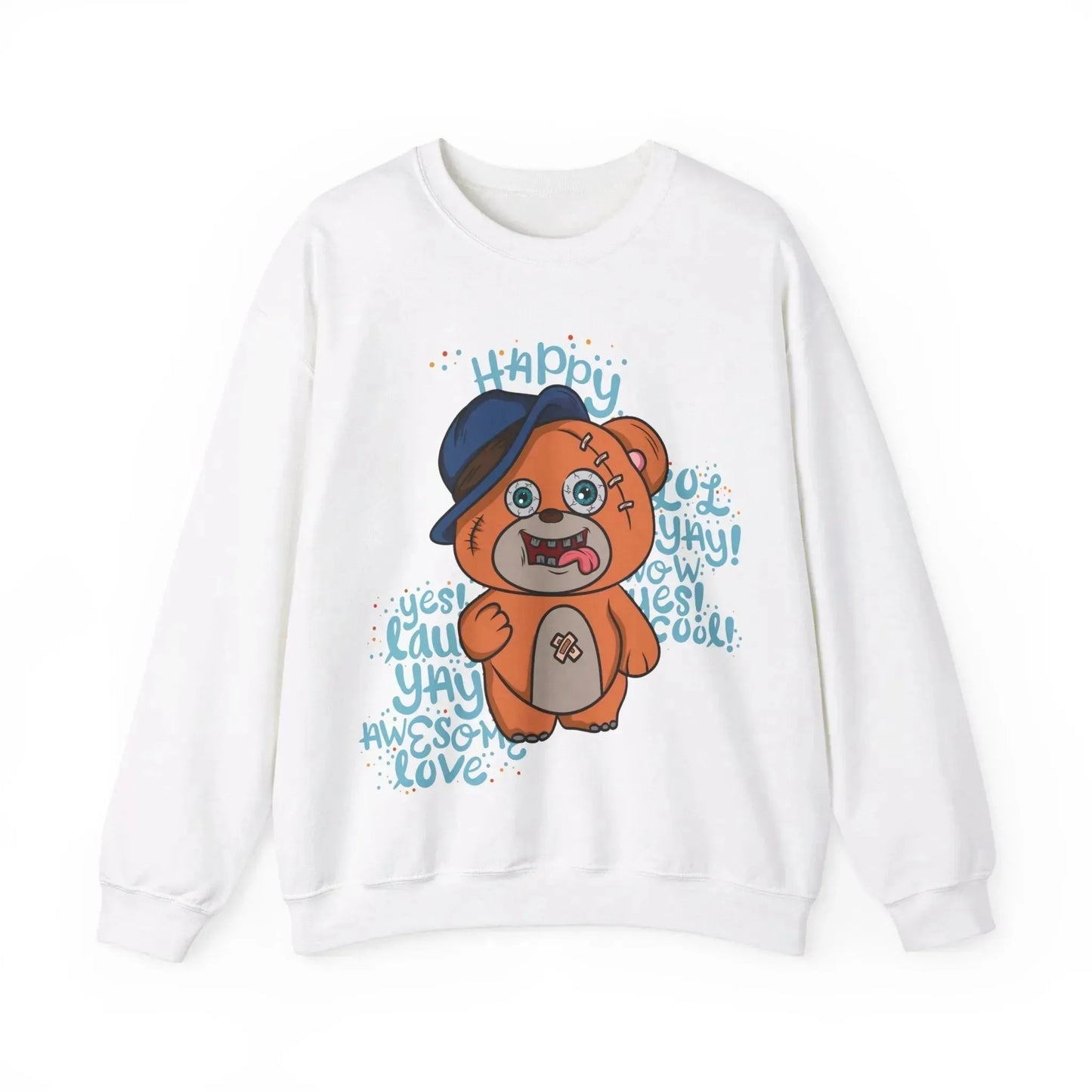 Happy Bear Unisex Heavy Blend™ Crewneck Sweatshirt - Vkamian