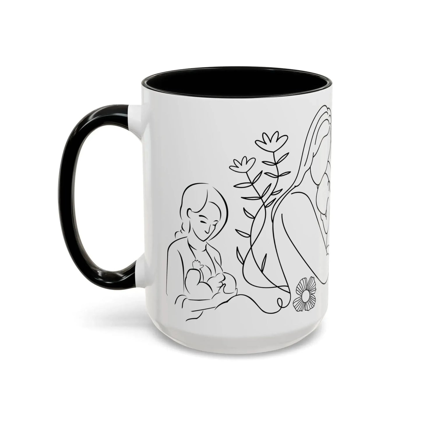 Love Breastfeeding Accent Coffee Mug (11, 15oz) - Vkamian