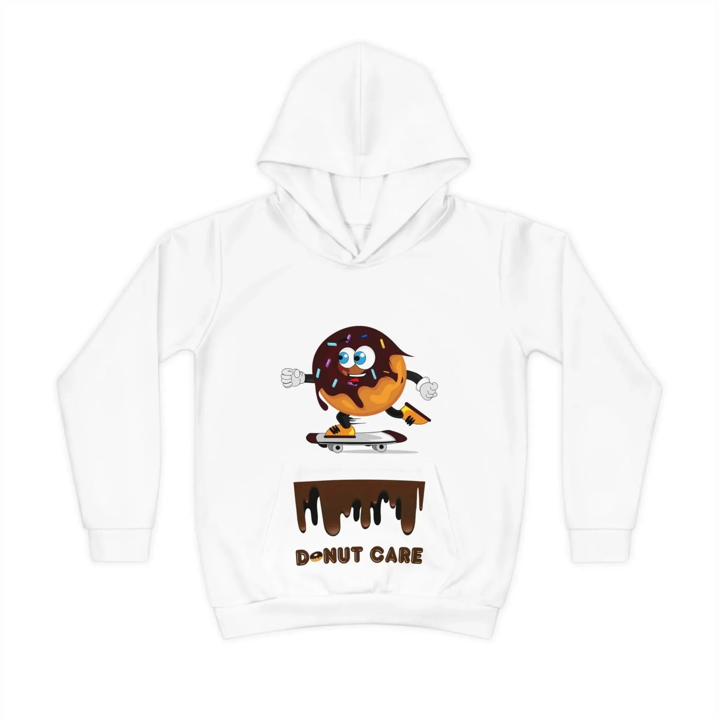 Skating Donut Children's Hoodie (AOP) - Vkamian