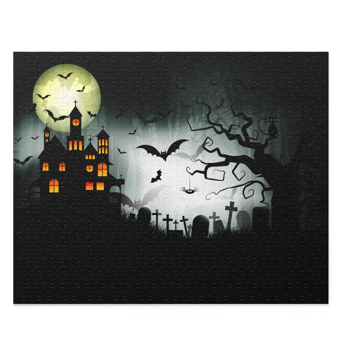 Spooky Night Grave Garden Puzzle 500 Piece