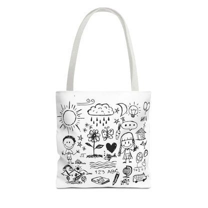 Children Hand Draw Tote Bag (AOP) - Vkamian