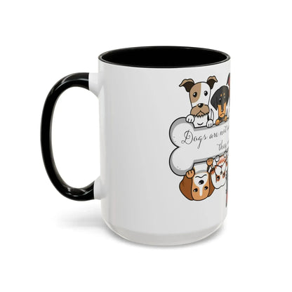 Funny Dogs Accent Coffee Mug (11, 15oz) - Vkamian