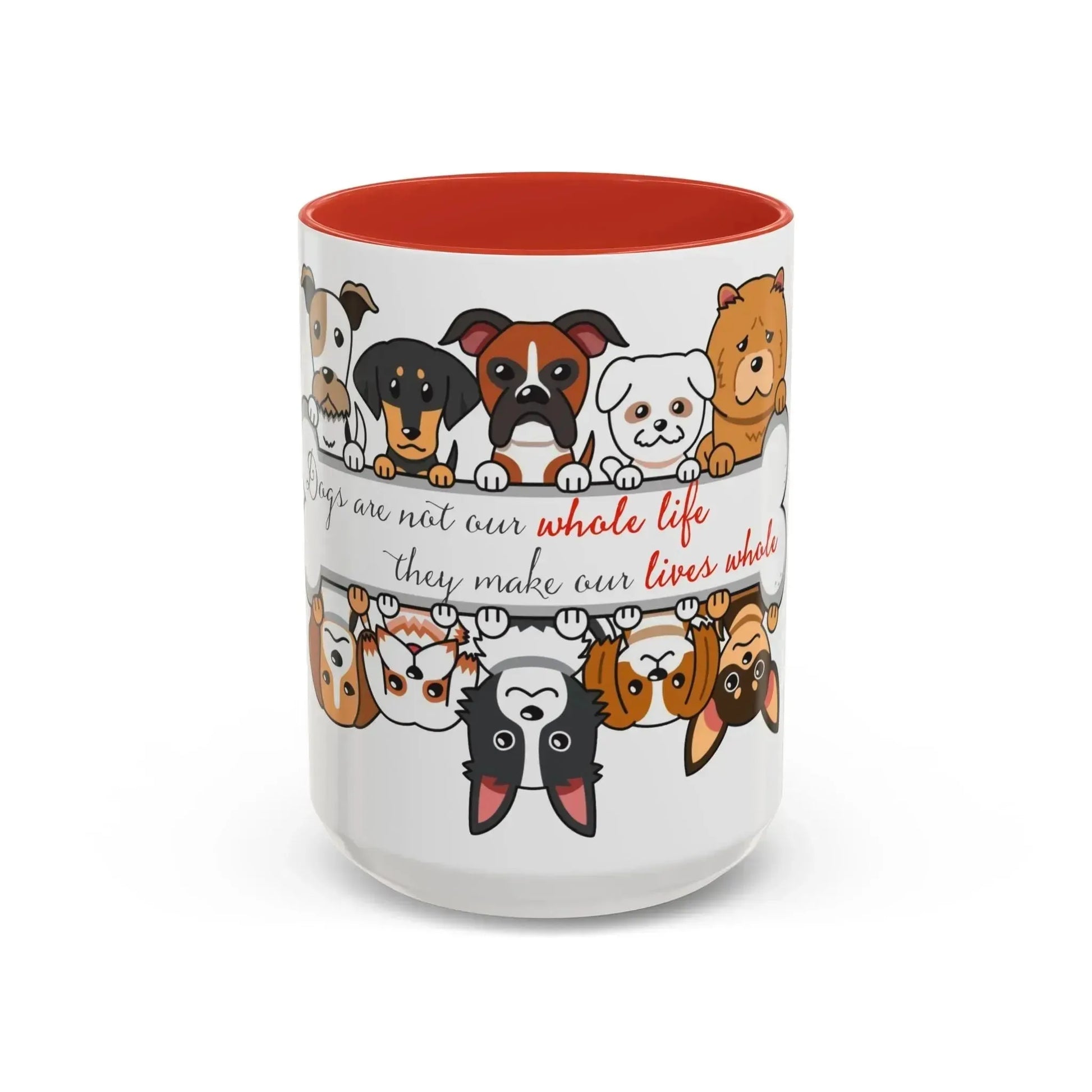 Funny Dogs Accent Coffee Mug (11, 15oz) - Vkamian