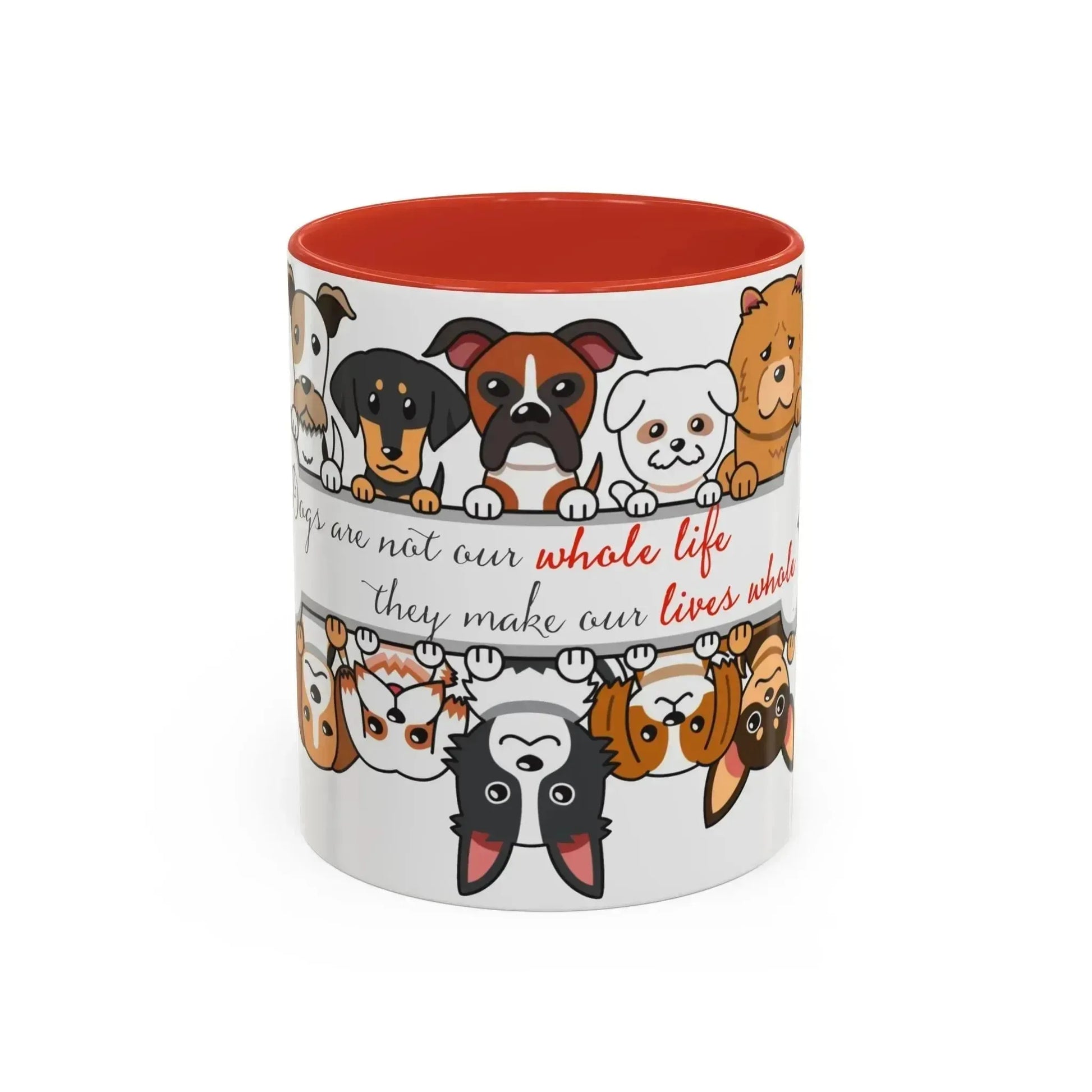 Funny Dogs Accent Coffee Mug (11, 15oz) - Vkamian