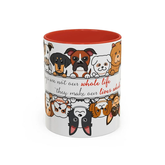 Funny Dogs Accent Coffee Mug (11, 15oz) - Vkamian