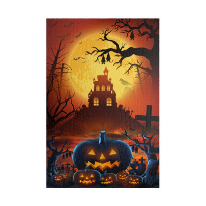 Pumpkin Spooky Landscape Puzzle 1014 piece | VKamian Family Games