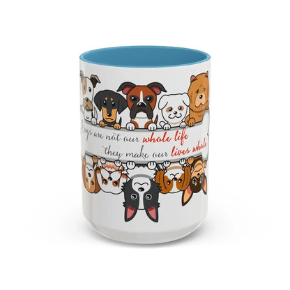 Funny Dogs Accent Coffee Mug (11, 15oz) - Vkamian