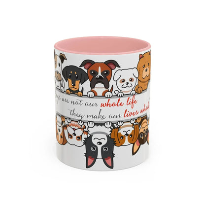 Funny Dogs Accent Coffee Mug (11, 15oz) - Vkamian