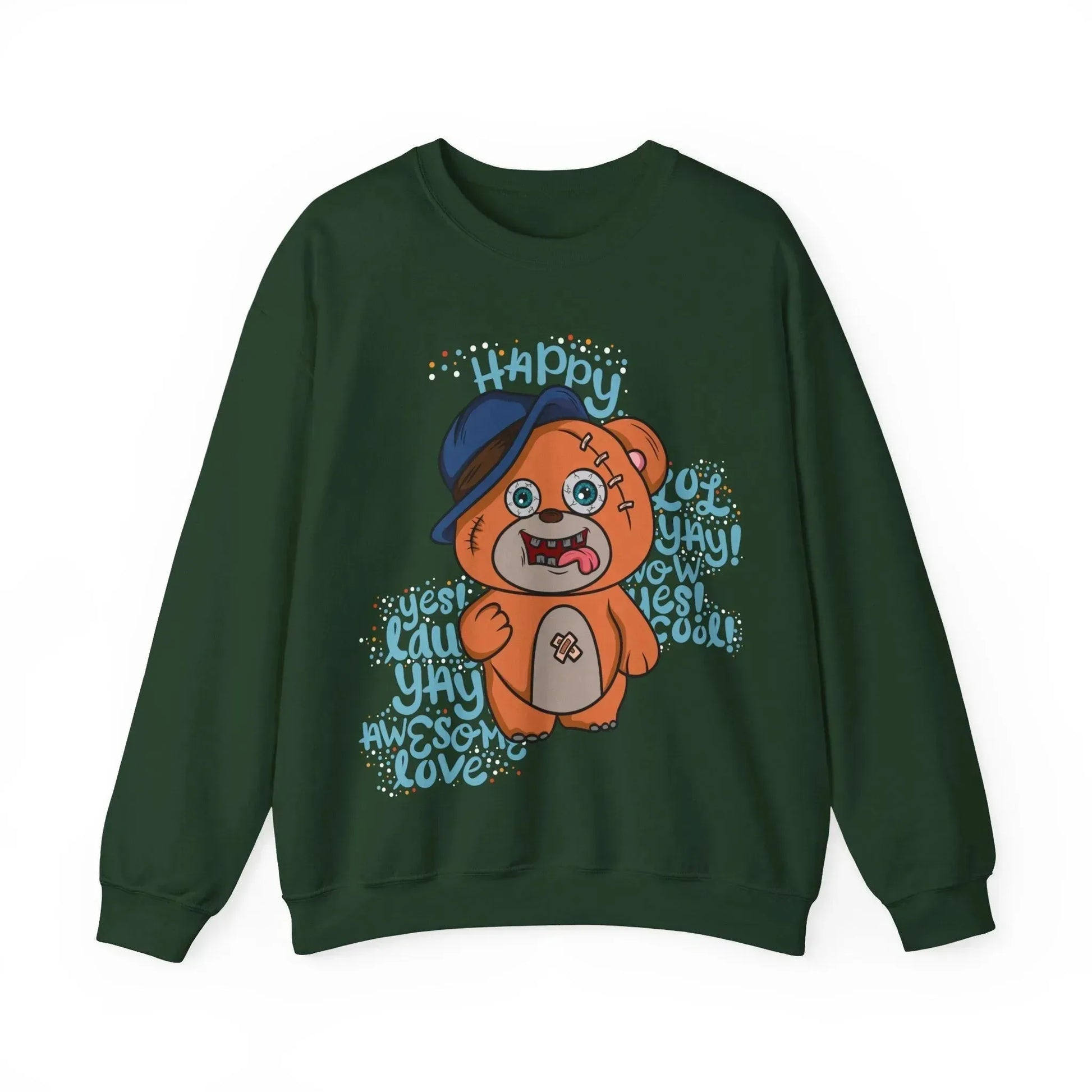 Happy Bear Unisex Heavy Blend™ Crewneck Sweatshirt - Vkamian