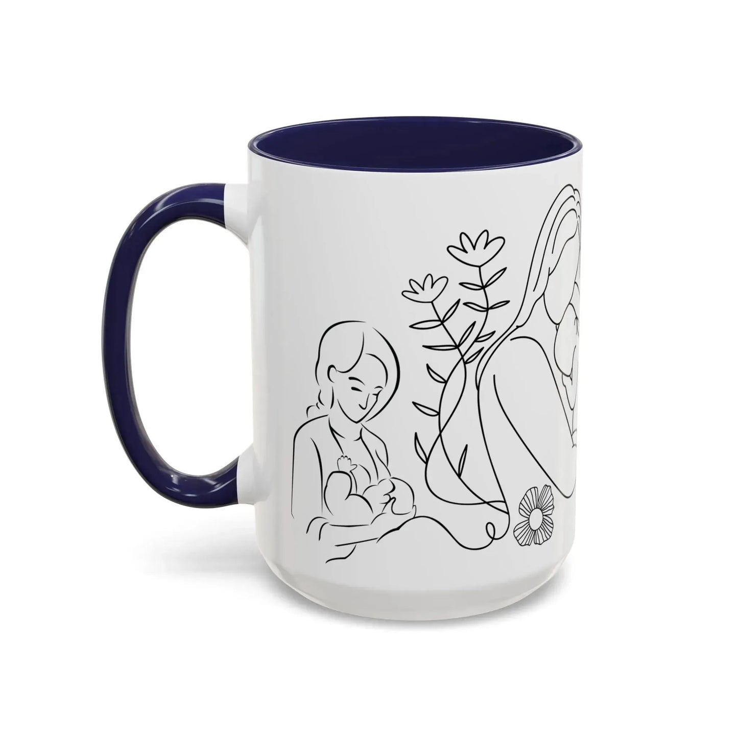 Love Breastfeeding Accent Coffee Mug (11, 15oz) - Vkamian