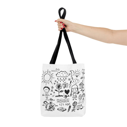 Children Hand Draw Tote Bag (AOP) - Vkamian