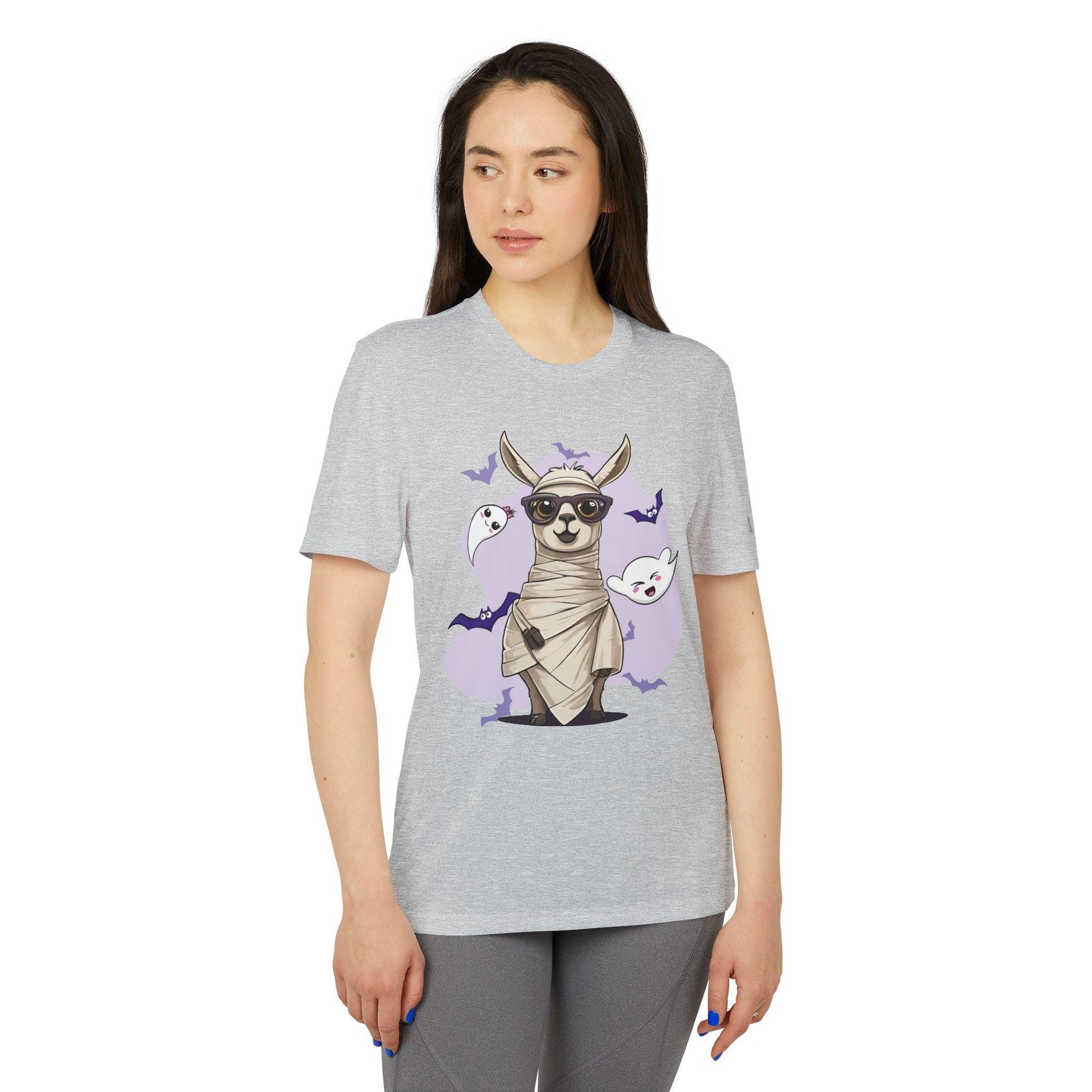 Llama Wrapped Halloween Adidas Unisex Sport T-shirt | Vkamian Festival