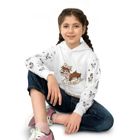 Dog And Cat Children's Hoodie (AOP) - Vkamian