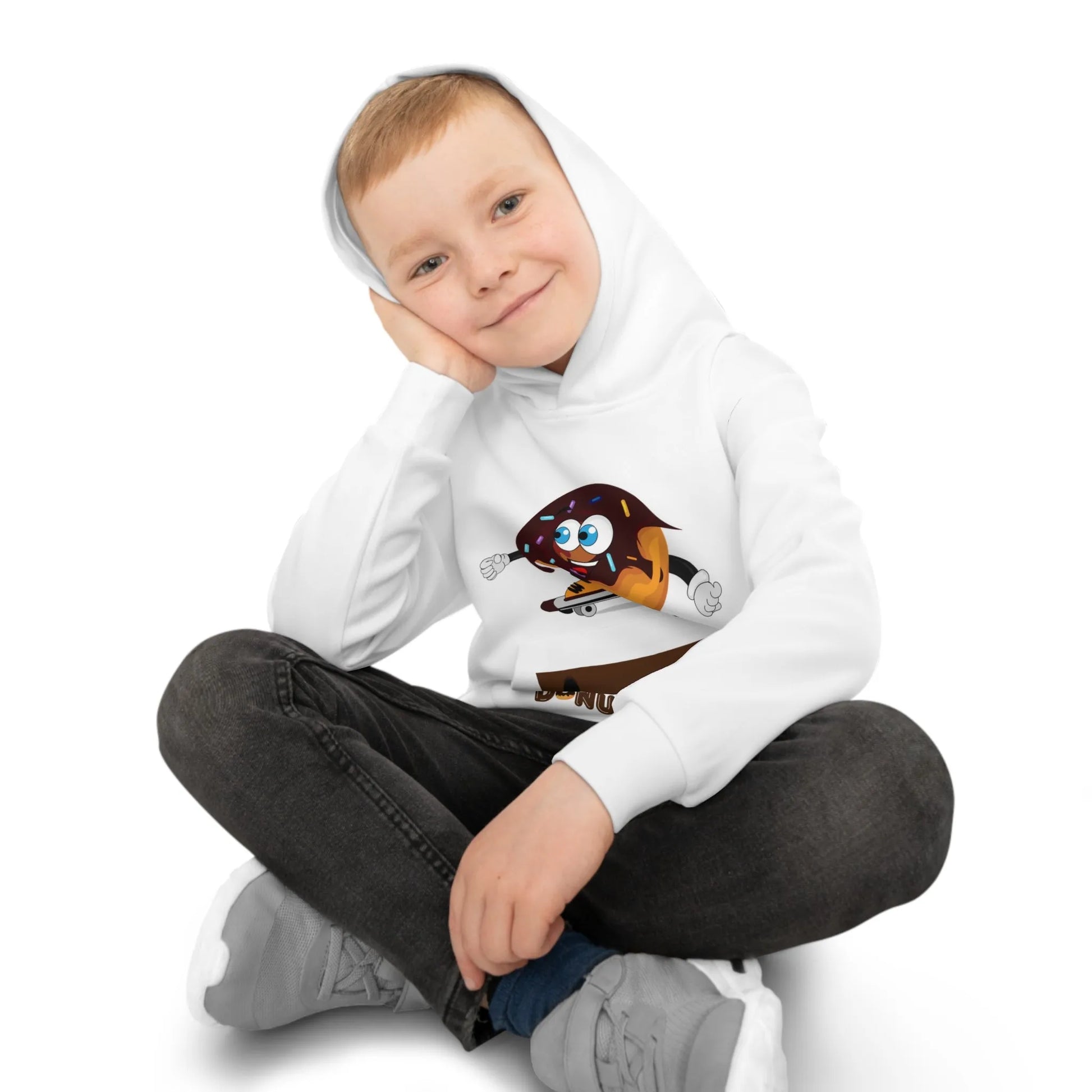 Skating Donut Children's Hoodie (AOP) - Vkamian