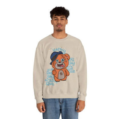 Happy Bear Unisex Heavy Blend™ Crewneck Sweatshirt - Vkamian