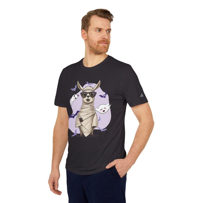 Llama Wrapped Halloween Adidas Unisex Sport T-shirt | Vkamian Festival