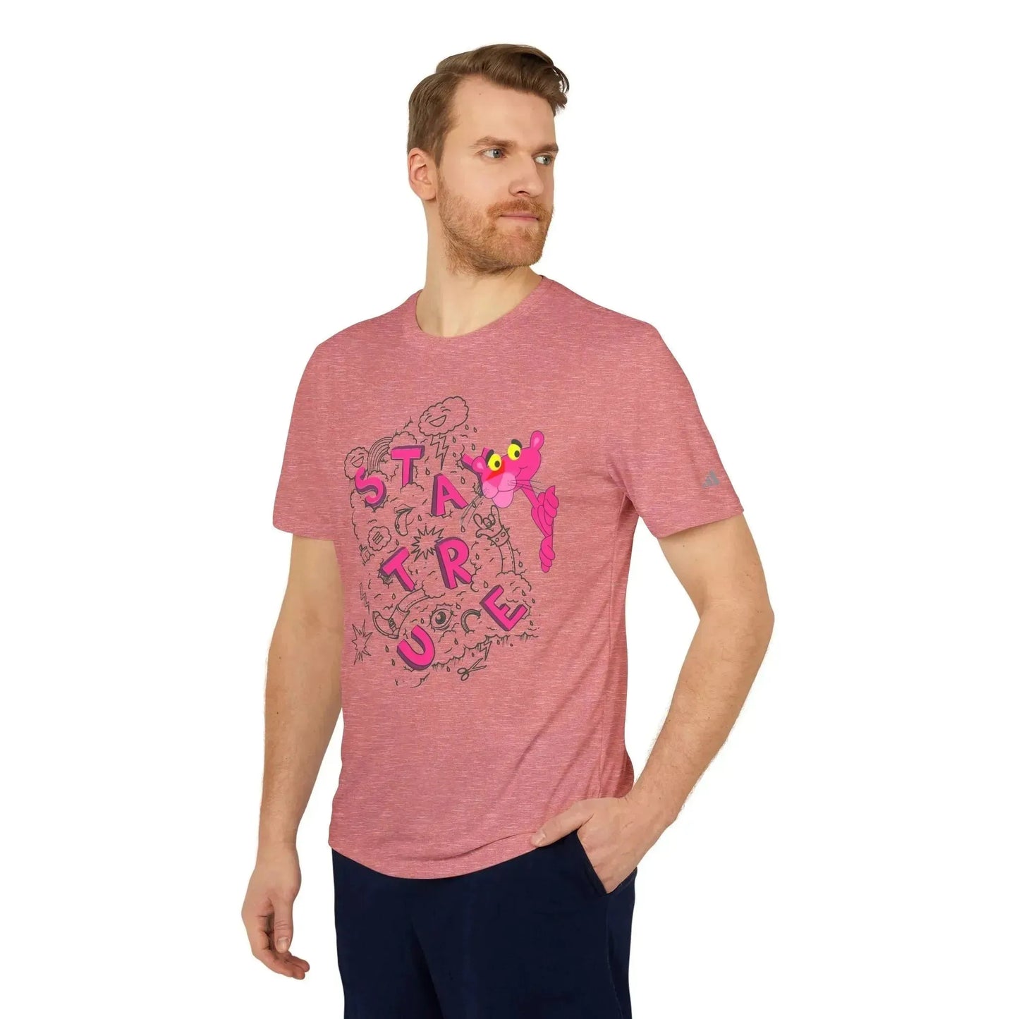 Funny Pink Panther Adidas® Unisex Sport T-shirt - Vkamian