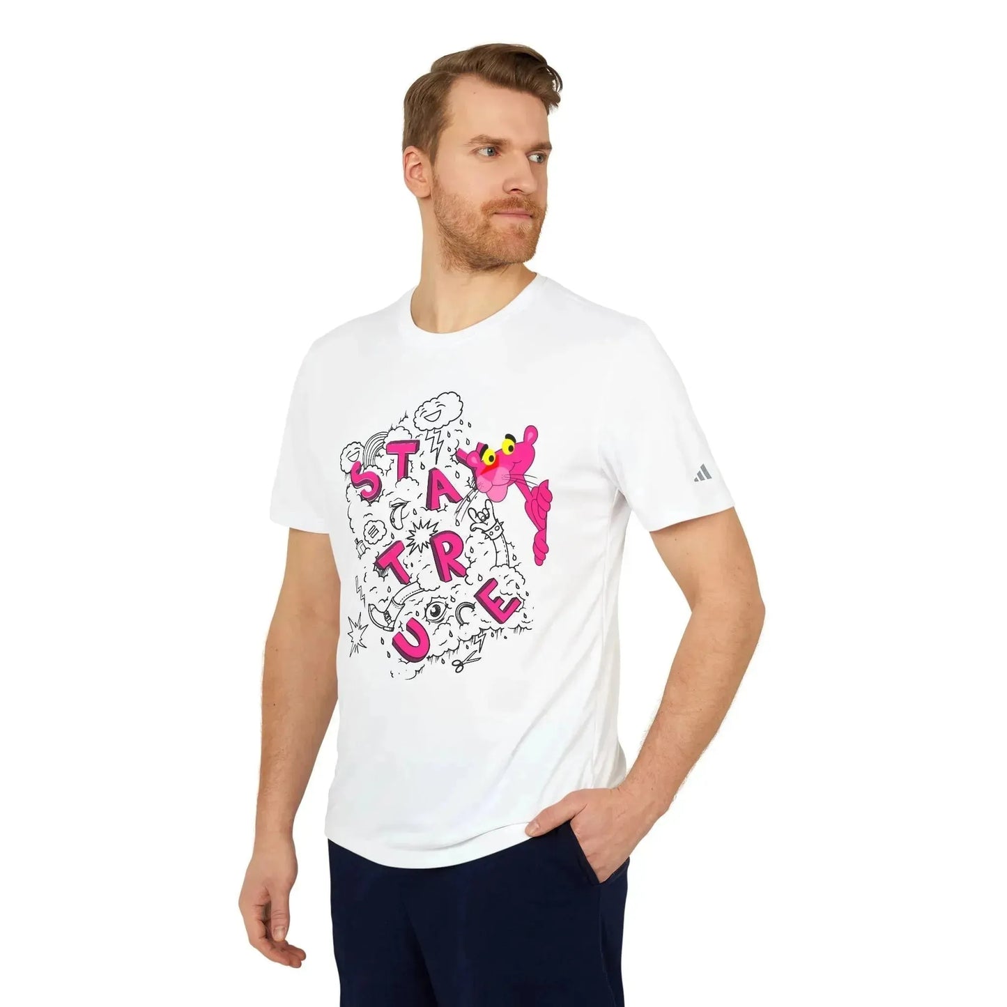 Funny Pink Panther Adidas® Unisex Sport T-shirt - Vkamian