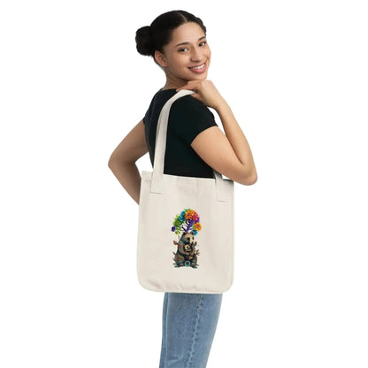 Abstract Mom And Baby Bear Under TreeLife Tote Bag - Vkamian