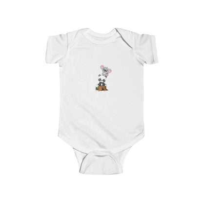 Adorable Panda Bear and Koala Print Baby Onesie - Vkamian