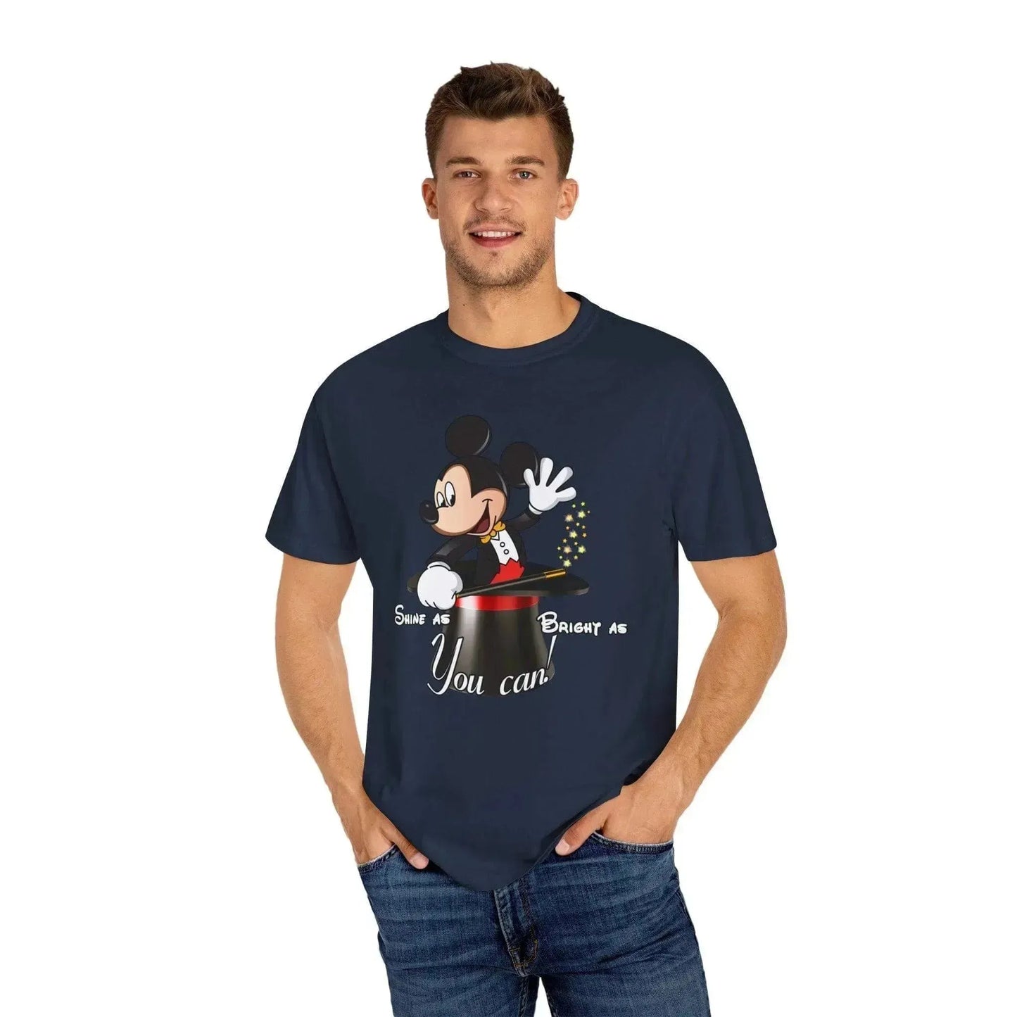 Aesthetic Magic Mickey Unisex Garment-Dyed T-shirt - Vkamian