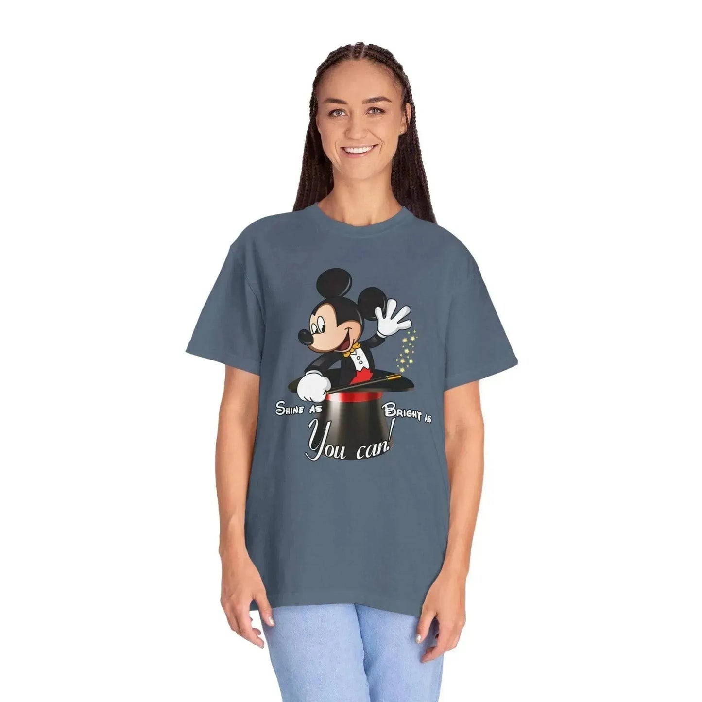 Aesthetic Magic Mickey Unisex Garment-Dyed T-shirt - Vkamian