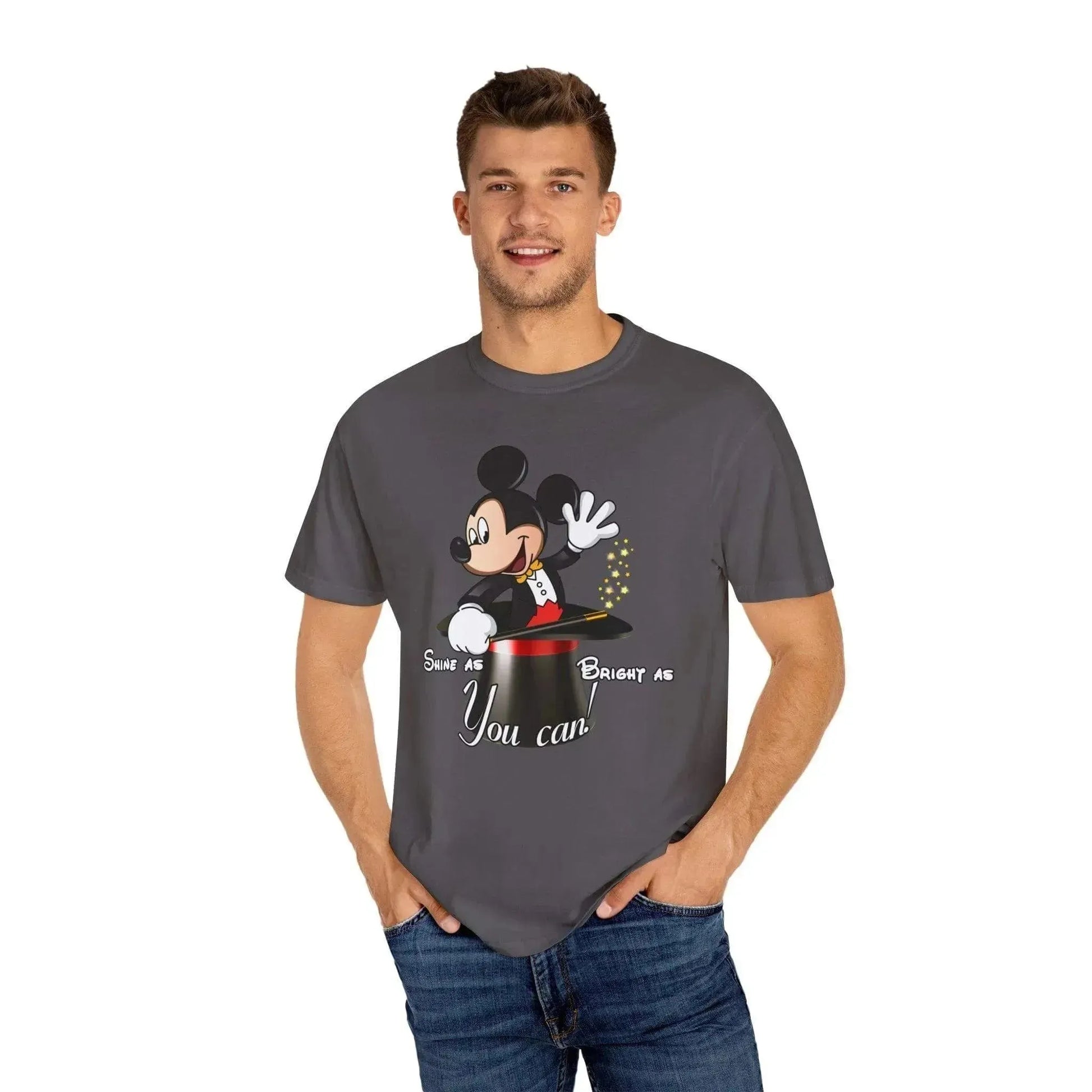 Aesthetic Magic Mickey Unisex Garment-Dyed T-shirt - Vkamian