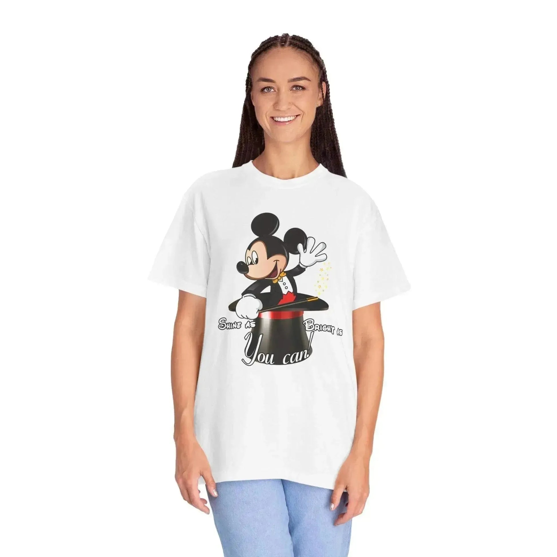 Aesthetic Magic Mickey Unisex Garment-Dyed T-shirt - Vkamian