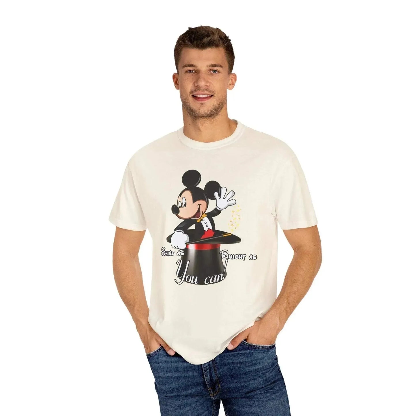 Aesthetic Magic Mickey Unisex Garment-Dyed T-shirt - Vkamian