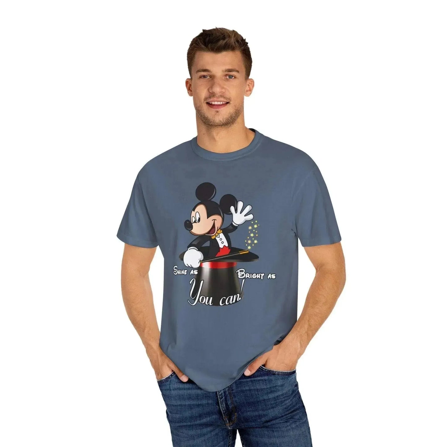 Aesthetic Magic Mickey Unisex Garment-Dyed T-shirt - Vkamian