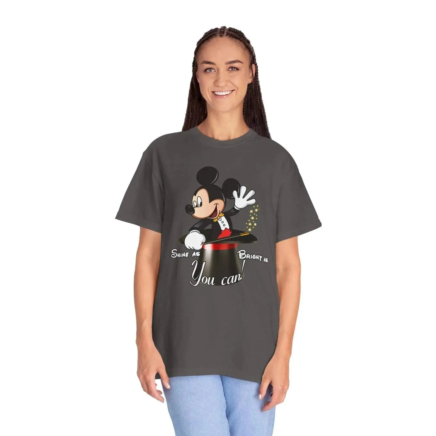 Aesthetic Magic Mickey Unisex Garment-Dyed T-shirt - Vkamian