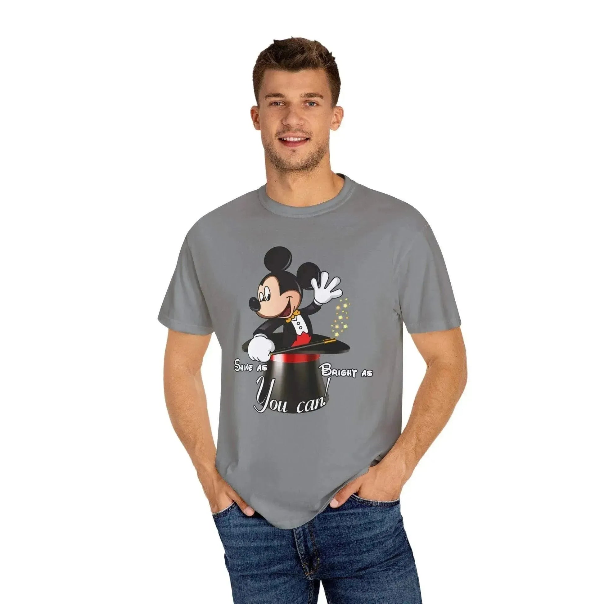 Aesthetic Magic Mickey Unisex Garment-Dyed T-shirt - Vkamian