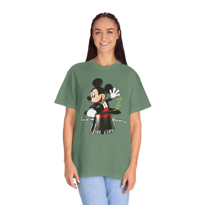 Aesthetic Magic Mickey Unisex Garment-Dyed T-shirt - Vkamian