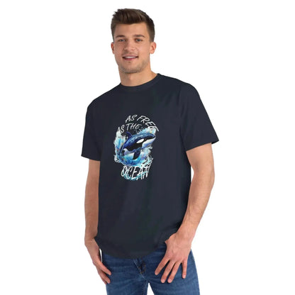 Aesthetic Ocean Dolphin Organic Unisex Classic T-Shirt - Vkamian