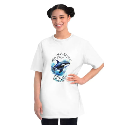 Aesthetic Ocean Dolphin Organic Unisex Classic T-Shirt - Vkamian