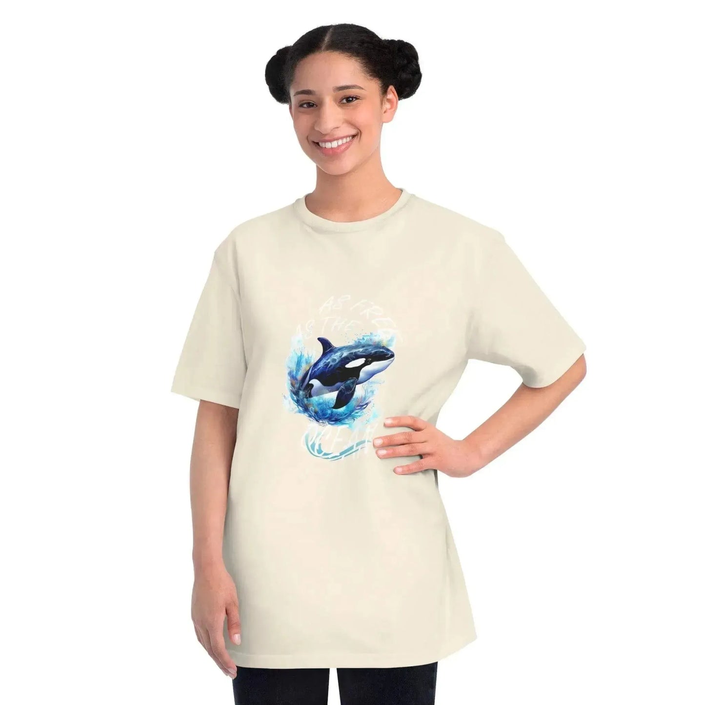 Aesthetic Ocean Dolphin Organic Unisex Classic T-Shirt - Vkamian