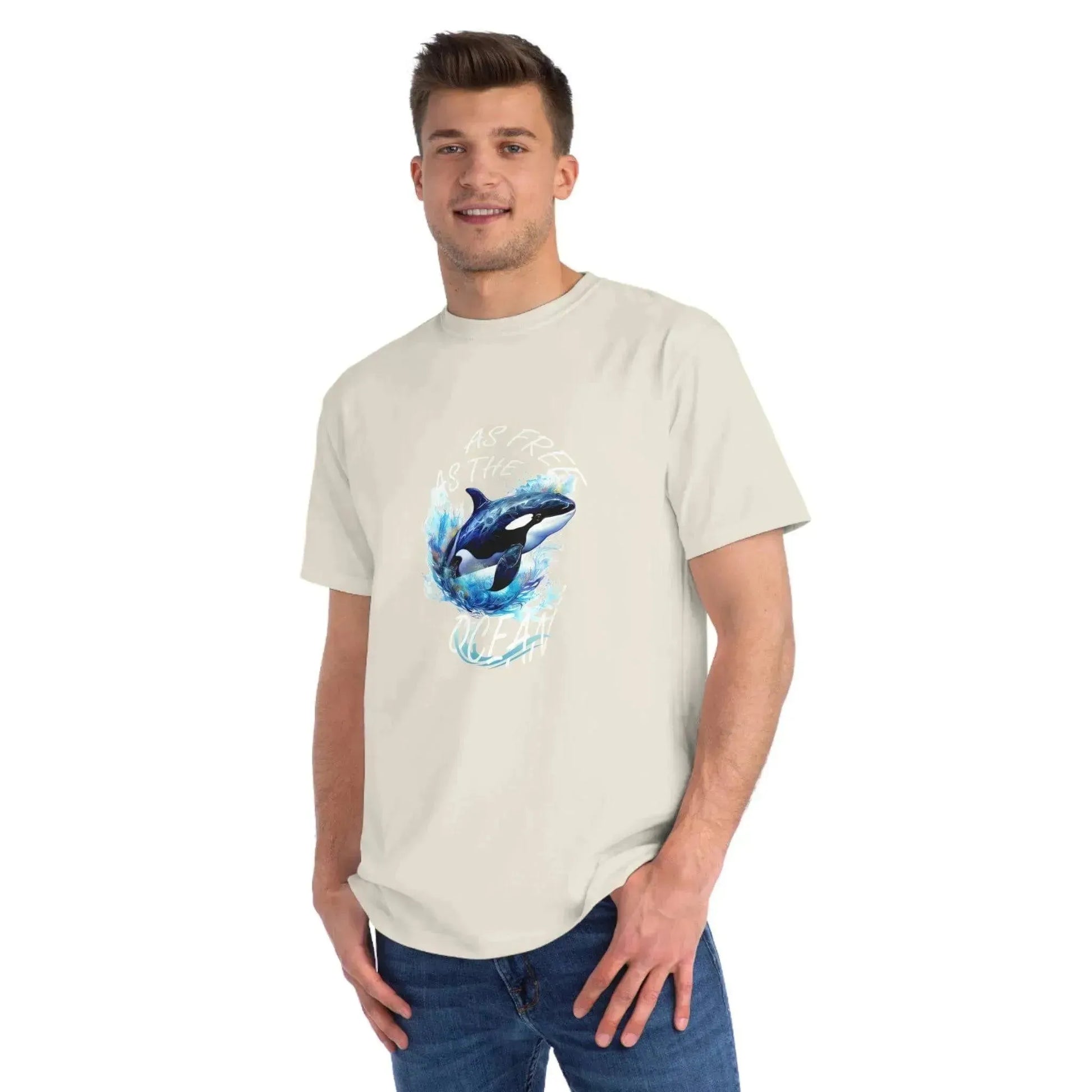 Aesthetic Ocean Dolphin Organic Unisex Classic T-Shirt - Vkamian